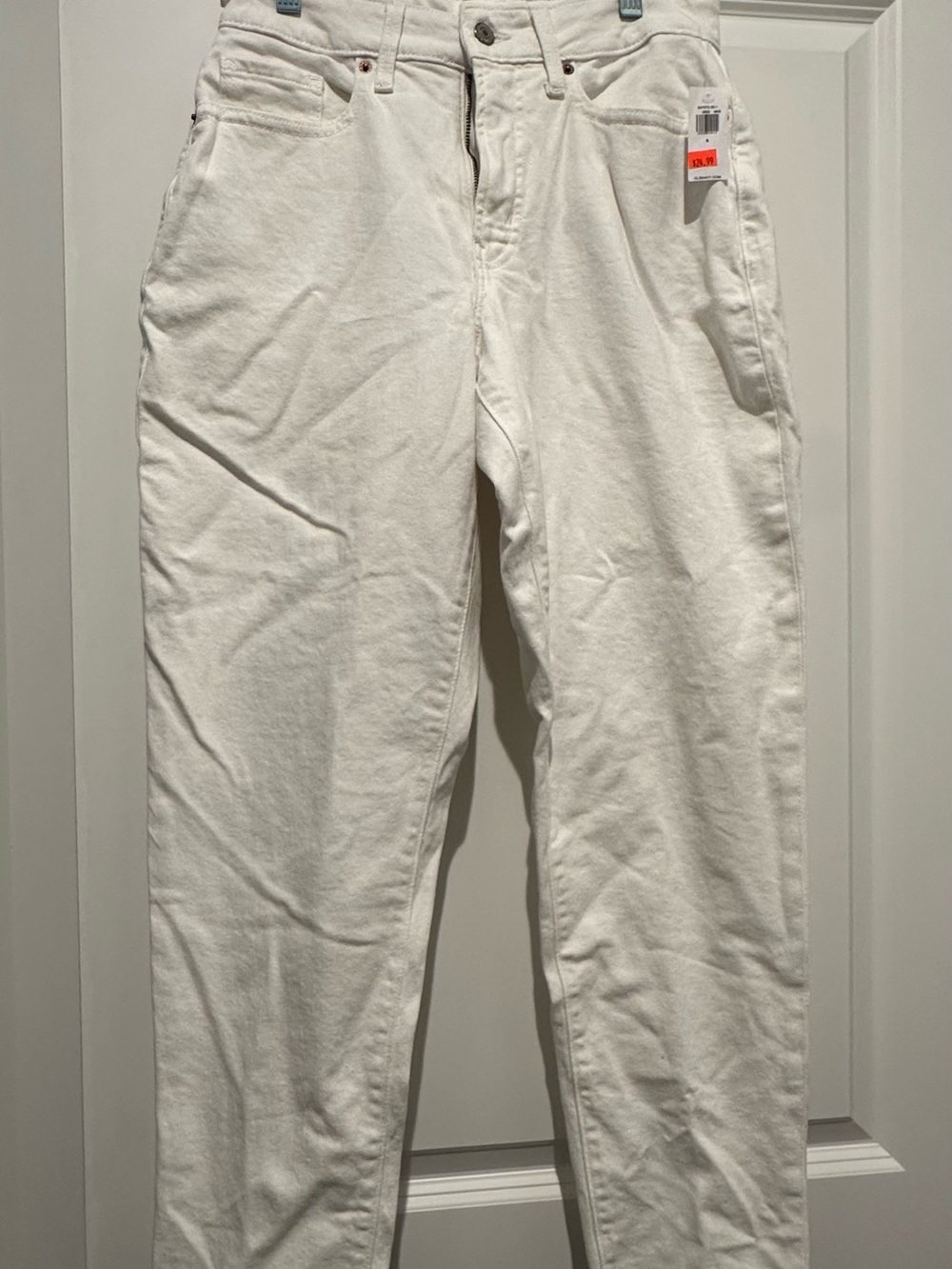 Old Navy Curvy OG Straight High-Rise White Jeans